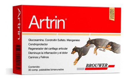 Artrin Condoprotector Perros Palatable 30 Comprimidos