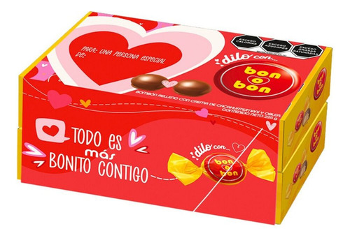 Chocolate Bon O Bon 450g San Valentín 14 De Febrero Pack