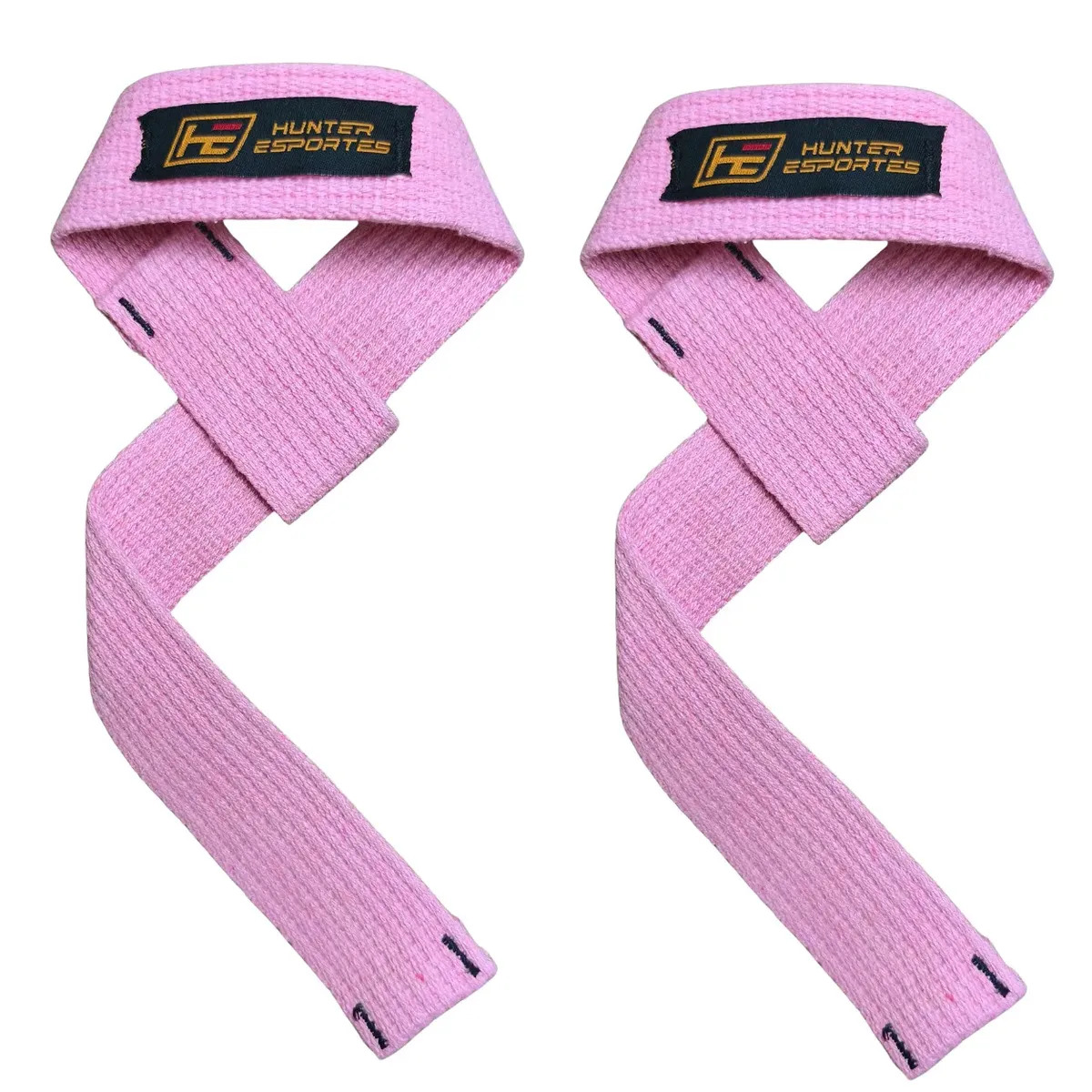 Strap Musculação - Tala Strep Treino Academia - Resistente - ROSA