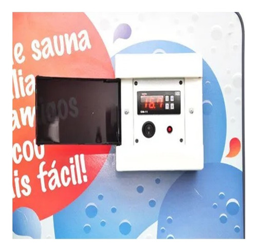 Sauna Vapor Elétrica Digital Gazela 12000w 13m³ 220v Bifásic