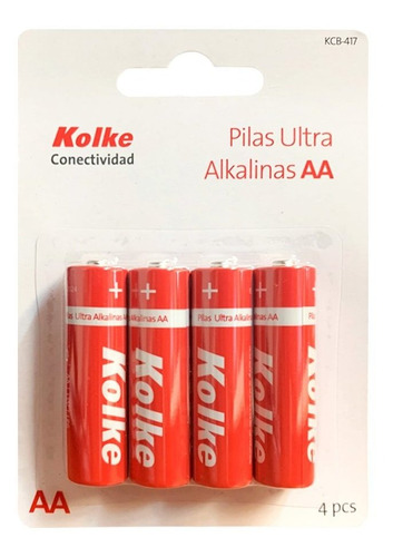 Pack X4 Pilas Aa Kolke Ultra Alcalinas Kcb-417 Loi