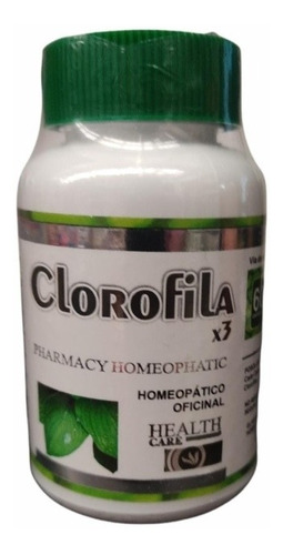 Clorofila X 60 Cápsulas Homeopátic - Unidad a $1750