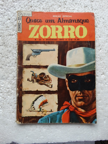 Zorro Nº 22 1ª Série Ebal Dez 1955