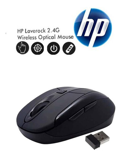 Mouse Hp Inalámbrico 2.4g Wireless 10 Metros Pc Laptop 