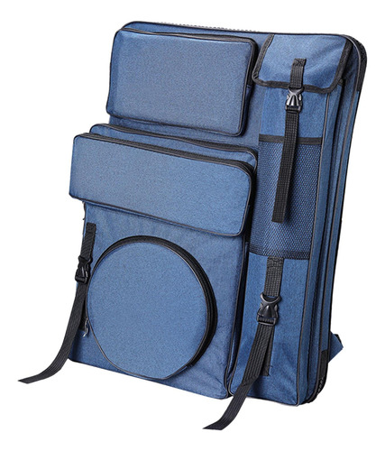 Bolsa De Transporte Para Portafolios De Arte, Mochila Azul