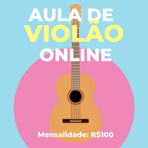 Imagem 1 de 1 de Aula De Violão Online Particular