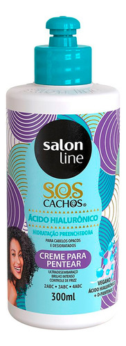 Creme Pentear Ácido Hialurônico Salon Line Sos Cacho 300ml  