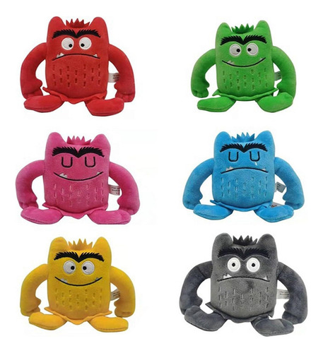 Peluches My Emotional Colourful Monster 6pcs