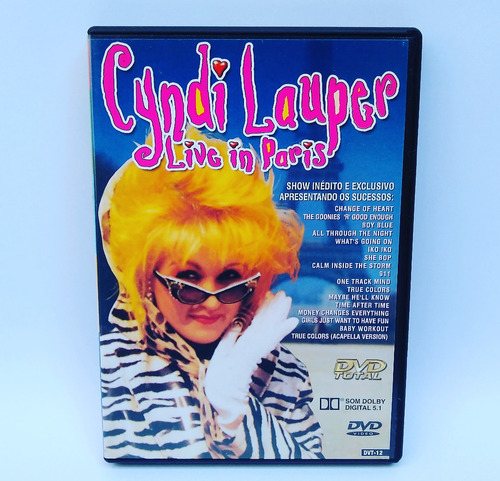 Dvd Cyndi Lauper Live In Paris