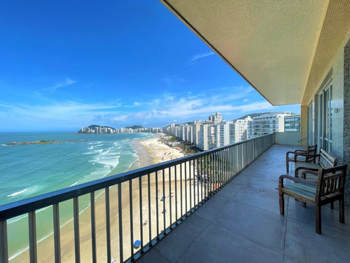 Imagem 1 de 30 de Apartamento Alto Padrão De Frente Para O Mar Nas Pitangueiras Com 6 Suítes E 4 Vagas - Guarujá. - Ap0152