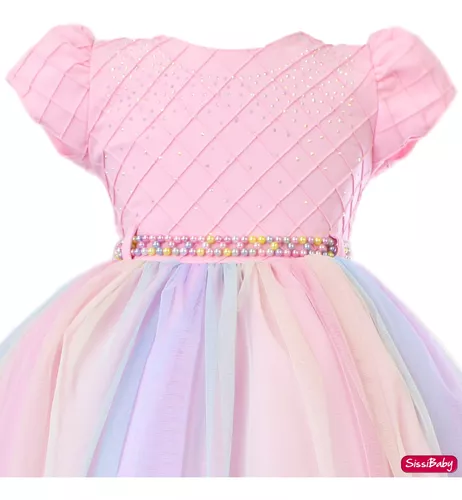 Vestido Infantil Princesa dos Unicórnios