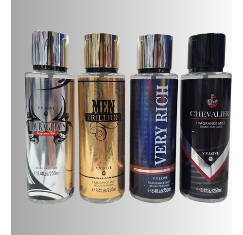 4 Body Mist Hombre, 4 Piezas Con Diferentes Aromas #02