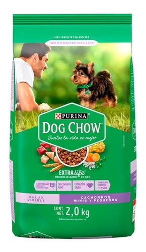 Alimento Dog Chow Salud Visible cachorro de raza  mini y pequeña sabor mix en bolsa de 2kg