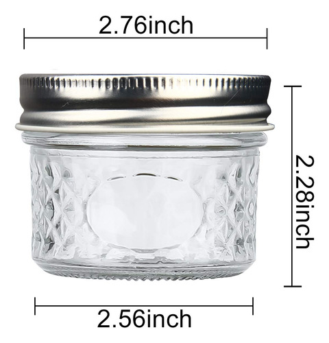 Tarros De Cristal Para Conservas De 120 Ml Con Tapa Plateada