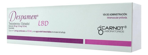Despamen Lbd Solución Inyectable En Jeringa Prellenada 50 Mg/2,5 Mg/1 Ml, 1 Jeringa Prellenada 0,5 Ml