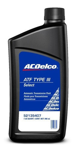 Imagen 1 de 1 de Aceite Acdelco Select Atf Type Iii (1qt)