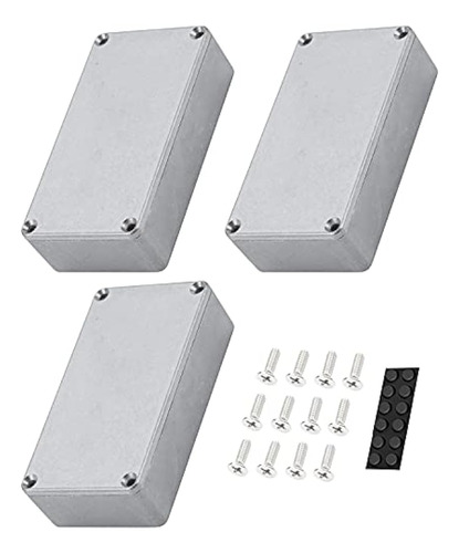 Daiertek 3pcs 125b / 1590n1 Caja De Pedal De Efecto De Guita