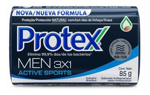 Sabonete Em Barra Protex Men Sport 85g