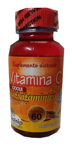 Vitamina C + Zinc Multivitamínico X 60 Cápsulas