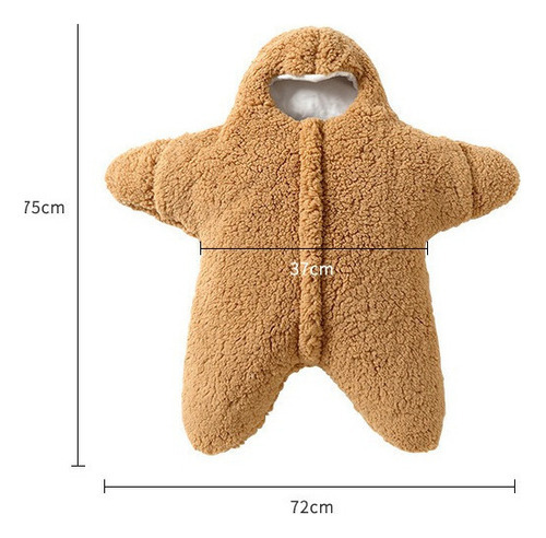 Para Saco De Dormir Bebé Estrellita Cobija Algodón Y Lana