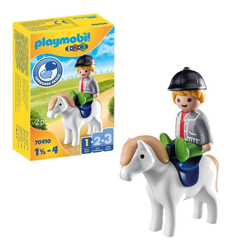 Playmobil Set Doctor Caballo Perro Linea 123 Niños Original