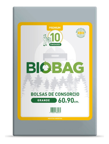 Bolsa Residuo Negra Bio Bag 60x90  X 10 Unid