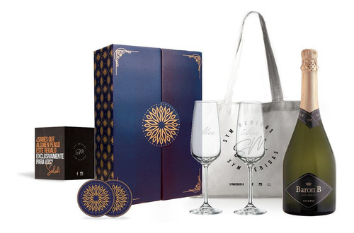 Box Experiencia Champagne Baron B 750ml Regalo Aniversario