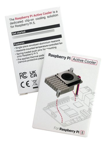 Disipador De Calor Con Venitlador Oficial Raspberry Pi 5