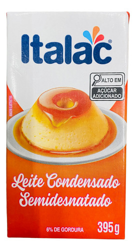 Leite Condensado Semidesnatado Italac Caixa 395g