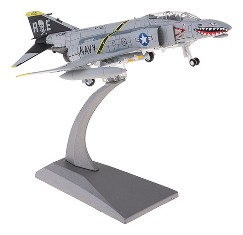 100 Modelo de Aviones Militares F-4 Fighter Phantom II Atacante Diecast Toy 1:100 F-4 Fighter Phantom II Attacker non-brand 1 