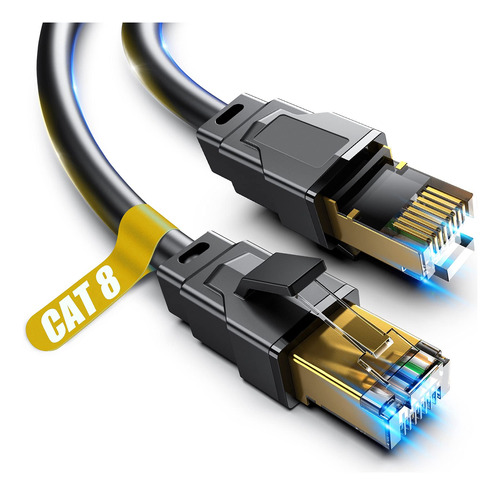 Cable Ethernet Cat 8, 50 Pies, Heavy Duty Cable De Red De In