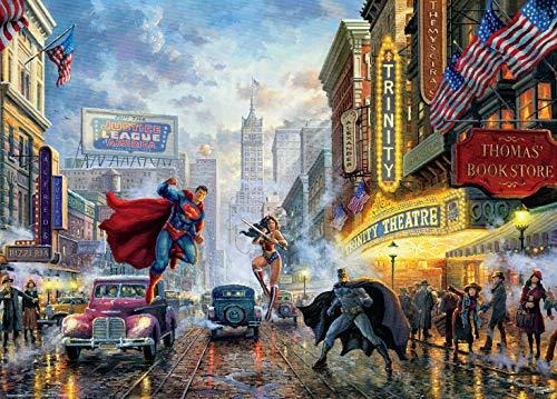 Thomas Kinkade Dc Comics Puzzle De Trinidad 1000 Piezas