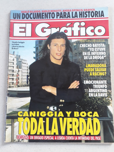 Revista El Grafico N° 3931 Año 1995 Caniggia Boca Maradona