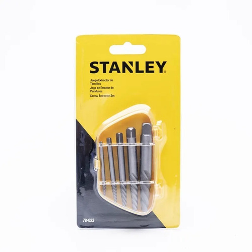 Juego Extractor De Tornillos Rotos 5 Piezas Stanley