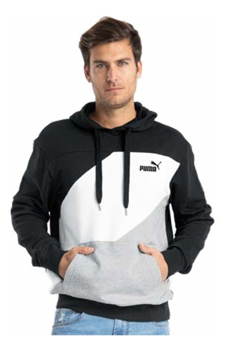 Sudadera Puma Hoodie Colorblock Juvenil Para Hombre