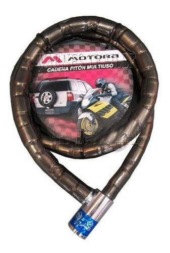Imagen 2 de 5 de Linga Candado Traba Piton Motos 120cm Llaves Seguridad Robo