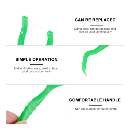 Hilo Dental Reutilizable Portátil Con Mango De Hilo