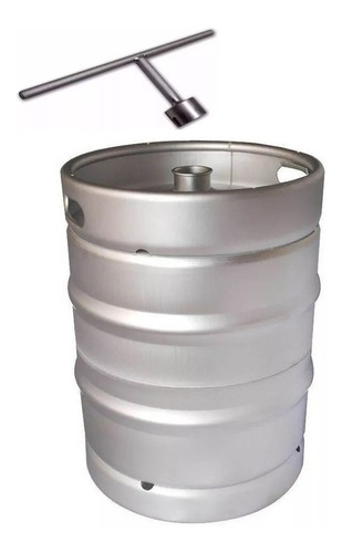 Barril De Chopp 50 Litros - Aço Inox 304(chave De Barril)