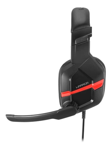 Headset Pc Askari Warrior Ph293 - Pt Com Vermelho