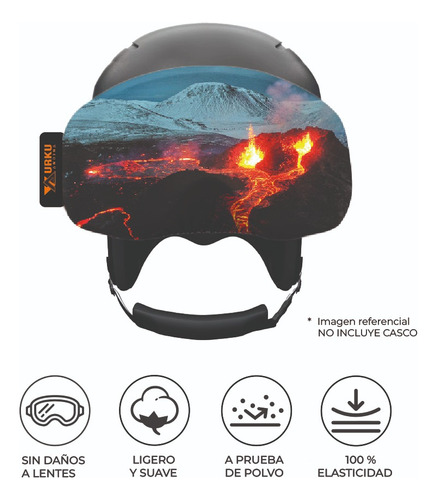 Funda Antiparras Ski/snow/bici Microfibra Rash