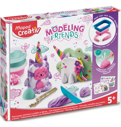 Kit Masa Moldeable Maped Amigos Mágicos Creativ Color Surtidos