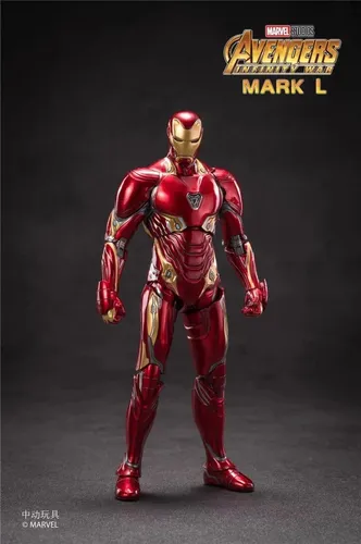 Zt 10º Aniversario 7 Pulgadas Deluxe Marvel Iron Man Mk50