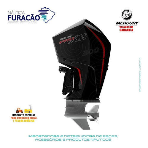 Motor De Popa Mercury 4 Tempos 300hp L V8 Dts Pro Xs