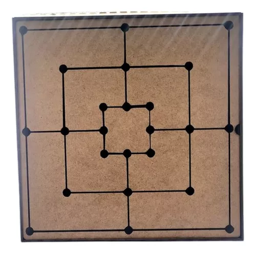 Jogo Dama E Trilha 30X30 Madeira 24 Peças Carlu - Papelaria Barão