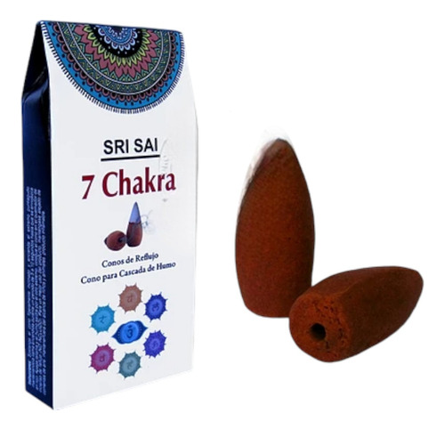 Sachet 10 Conos Sri Sai Cascada  7 Chakras 