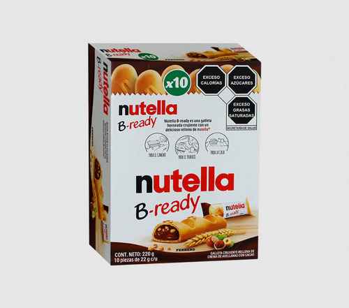 Nutella B-ready Galleta De Avellana Con Cacao 10pz