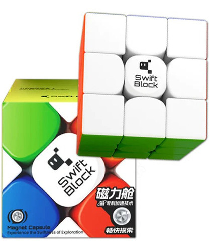 Cubo de colores con estructura sin pegatinas Gan Swift Block