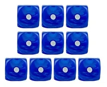 Comprar 10 Juego De Dados De 6 Caras De 10 Piezas, Dados De Azul