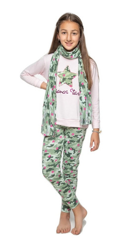 Pijama De Invierno Para Chicas Nenas Estrella 707