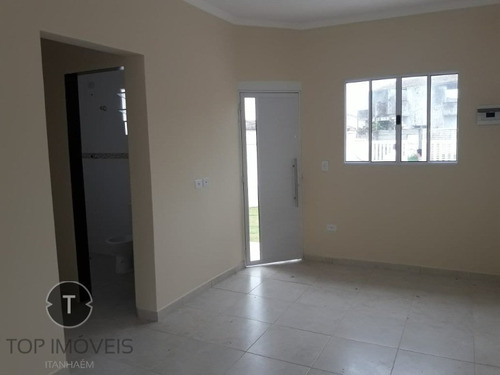Imagem 7 de 14 de Casa Nova Lado Praia No Bairro Cibratel Ii Em Itanhaém - Ca00066 - 32987194